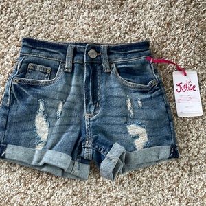 Justice girls Jean shorts new with tags size 6 feel free to make offer
